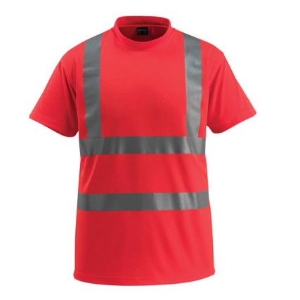 TOWNSVILLE T-SHIRT HI-VIS RED (S)