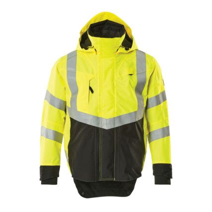 HARLOW OUTER SHELL JACKET HI-VISYELLOW/BLACK (S)