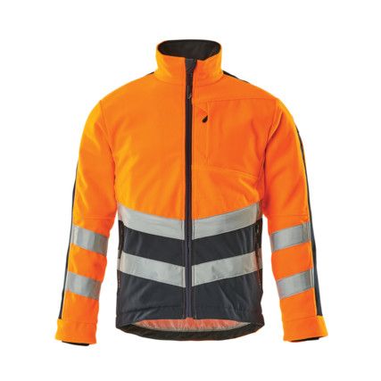 SHEFFIELD FLEECE JACKET HI-VISORANGE/DARK NAVY (S)