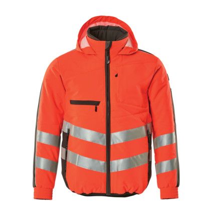 DARTFORD JACKET HI-VIS RED/DARK ANTHRACITE (S)