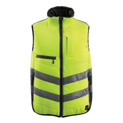 GRIMSBY WINTER GILET HI-VISYELLOW/BLACK (S)