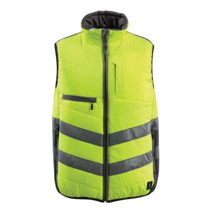 GRIMSBY WINTER GILET HI-VISYELLOW/DARK ANTHRACITE (S)