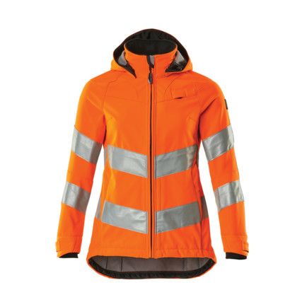 SOFTSHELL JACKET HI-VIS ORANGE (XS)