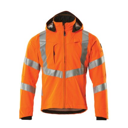 BLACKPOOL SOFTSHELL JACKET HI-VIS ORANGE (S)