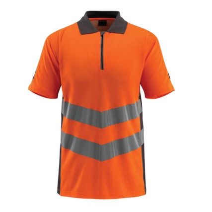 MURTON POLO SHIRT HI-VISORANGE/DARK ANTHRACITE (M)