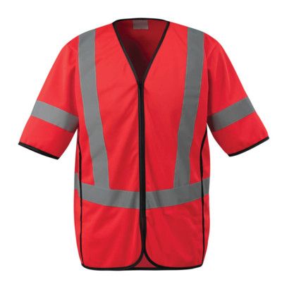 PACKWOOD TRAFFIC VEST HI-VIS RED (S)