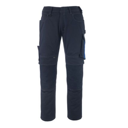 UNIQUE ERLANGEN TROUSERS WITH KNEEPAD POCKETS DARK NAVY/ROYAL (L30W30.5)