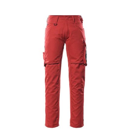 UNIQUE OLDENBURG TROUSERS WITH THIGHPOCKETS RED/BLACK (L32W27)