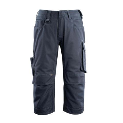 UNIQUE ALTONA 3/4 LENGTH TROUSERS WITH KNEEPAD POCKETS DARK NAVY (W28.5)