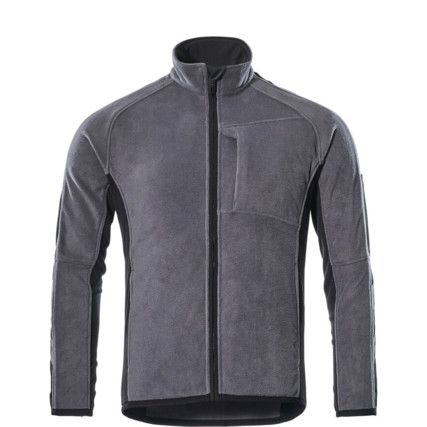 UNIQUE HANNOVER FLEECE JACKETANTHRACITE/BLACK (M)