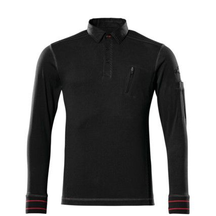 IOS POLO SWEATSHIRT BLACK (2XL)