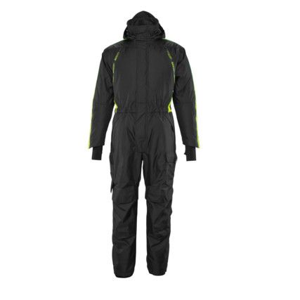 WINTER BOILERSUIT BLACK/HI-VIS YELLOW (S)