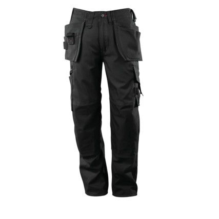 LINDOS TROUSERS WITH HOLSTER POCKETS BLACK (L32W28.5)