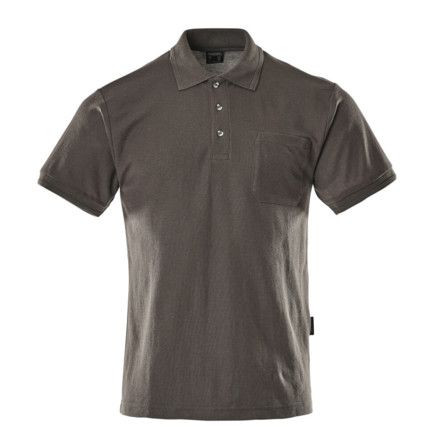 BORNEO POLO SHIRT WITH CHEST POCKET DARK ANTHRACITE (XL)