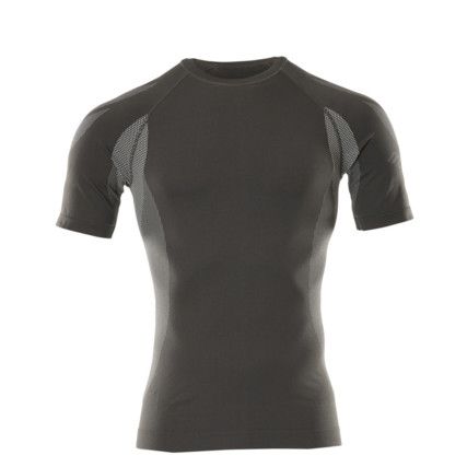 Parada, Thermal T-Shirt, Unisex, Grey, Bamboo Charcoal/Elastane/Polyamide/Polyester, Short Sleeve, XS