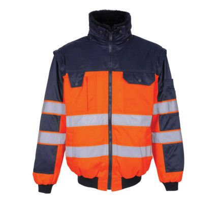 LIVIGNO PILOT JACKET HI-VISORANGE/NAVY (XS)