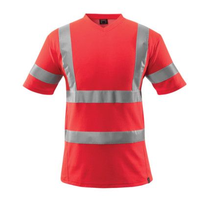 T-SHIRT HI-VIS RED (S)