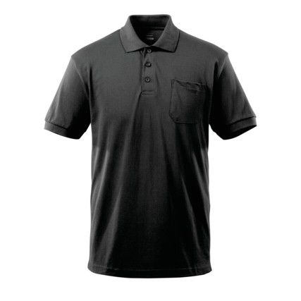 ORGON POLO SHIRT WITH CHEST POCKET BLACK (S)