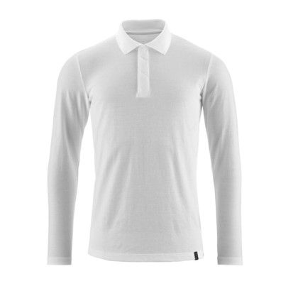 POLO SHIRT, LONG-SLEEVED WHITE (2XL(1 PCS.))