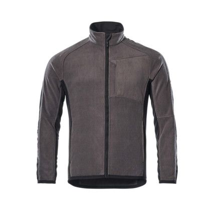 UNIQUE HANNOVER FLEECE JACKET DARKANTHRACITE/BLACK (XS)