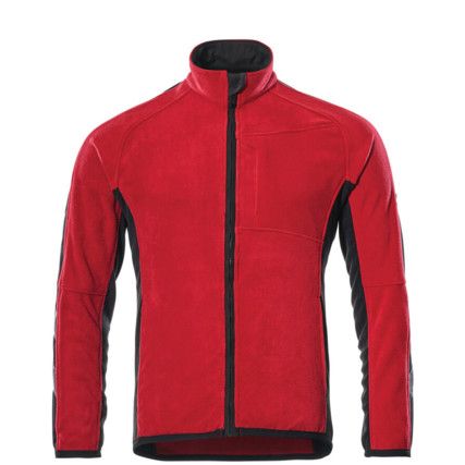 UNIQUE HANNOVER FLEECE JACKET RED/BLACK(XS)