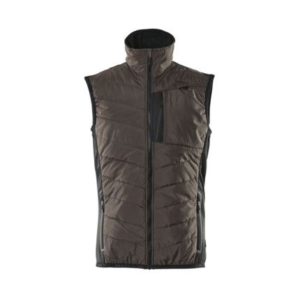 UNIQUE THERMAL GILET DARKANTHRACITE/BLACK (XS)