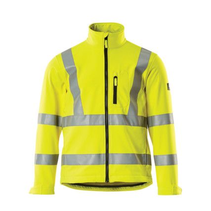 CALGARY SOFTSHELL JACKET HI-VIS YELLOW (S)