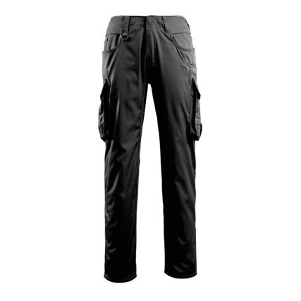 UNIQUE INGOLSTADT TROUSERS WITH THIGHPOCKETS BLACK (L32W27)