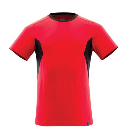 ACCELERATE T-SHIRT TRAFFIC RED/BLACK (M(1PCS.))