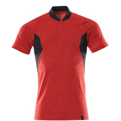 ACCELERATE POLO SHIRT TRAFFIC RED/BLACK (M(1PCS.))