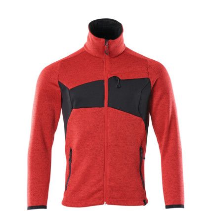 ACCELERATE KNITTED JUMPER WITH ZIPPERTRAFFIC RED/BLACK (S)