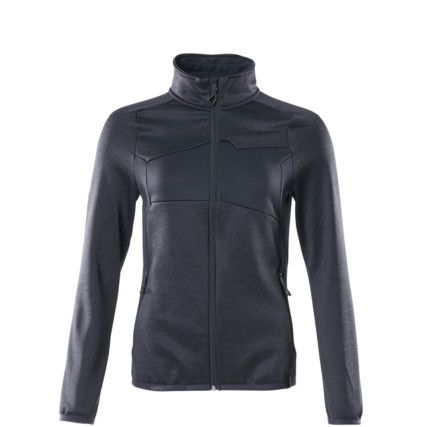 ACCELERATE FLEECE JUMPER WITH ZIPPER DARKNAVY (S)