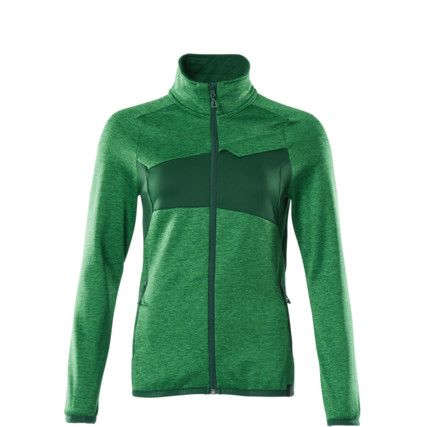 ACCELERATE FLEECE JUMPER WITH ZIPPER GRASSGREEN/GREEN (XS)