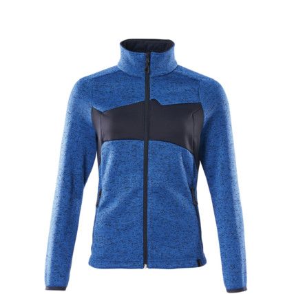 ACCELERATE KNITTED JUMPER WITH ZIPPER AZUREBLUE/DARK NAVY (S)