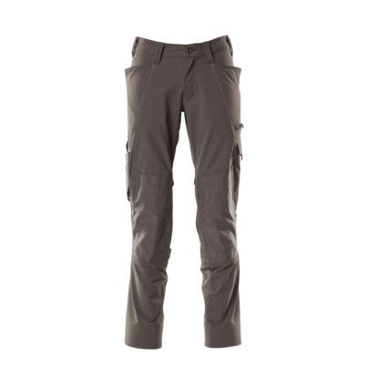 ACCELERATE TROUSERS WITH KNEEPAD POCKETSDARK ANTHRACITE (L30W30.5)