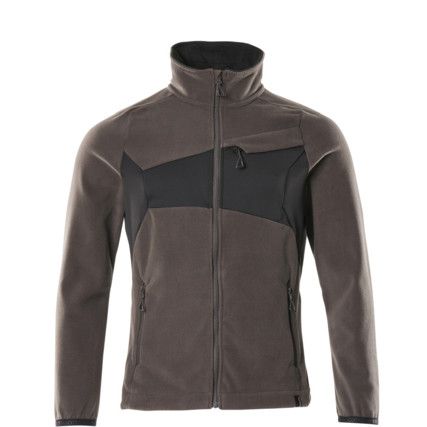 ACCELERATE FLEECE JACKET DARKANTHRACITE/BLACK (XS)