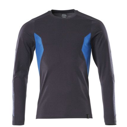 ACCELERATE T-SHIRT, LONG-SLEEVED DARKNAVY/AZURE BLUE (2XL(1 PCS.))