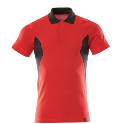 ACCELERATE POLO SHIRT TRAFFIC RED/BLACK (M(1PCS.))