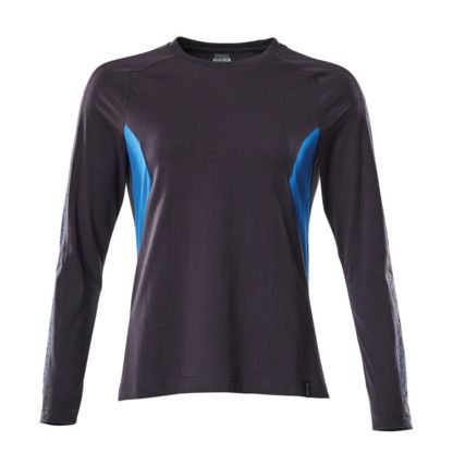 ACCELERATE T-SHIRT, LONG-SLEEVED DARKNAVY/AZURE BLUE (2XL(1 PCS.))