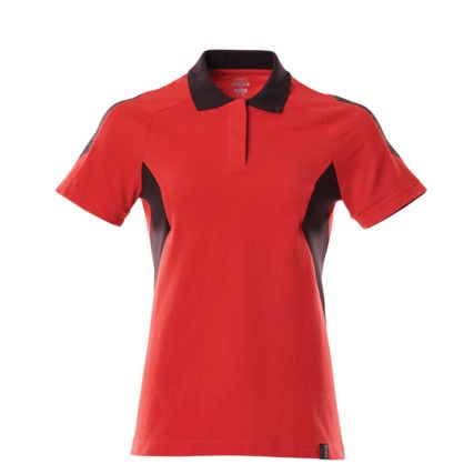 ACCELERATE POLO SHIRT TRAFFIC RED/BLACK (M(1PCS.))