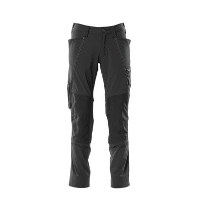 ACCELERATE TROUSERS WITH KNEEPAD POCKETSBLACK (L30W30.5)