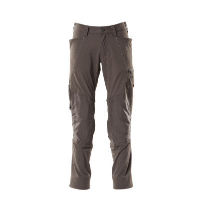 ACCELERATE TROUSERS WITH KNEEPAD POCKETSDARK ANTHRACITE (L30W30.5)