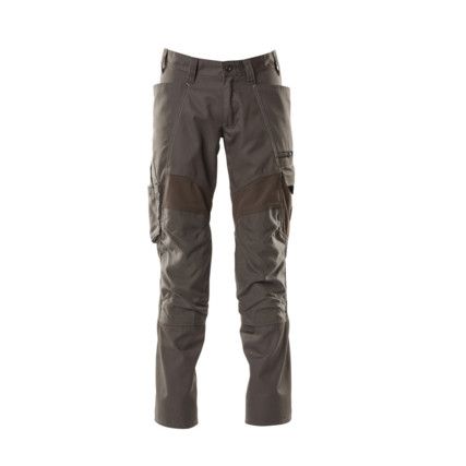 ACCELERATE TROUSERS WITH KNEEPAD POCKETSDARK ANTHRACITE (L30W30.5)