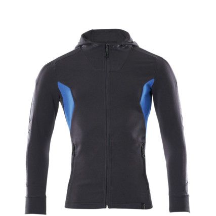 ACCELERATE HOODIE WITH ZIPPER DARKNAVY/AZURE BLUE (2XL(1 PCS.))