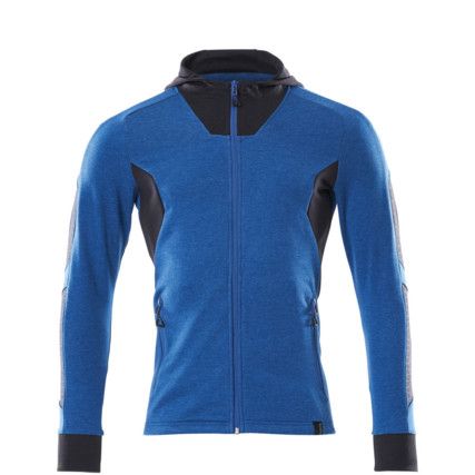 ACCELERATE HOODIE WITH ZIPPER AZUREBLUE/DARK NAVY (2XL(1 PCS.))