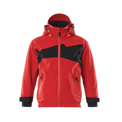 ACCELERATE OUTER SHELL JACKET FOR CHILDRENTRAFFIC RED/BLACK (104)