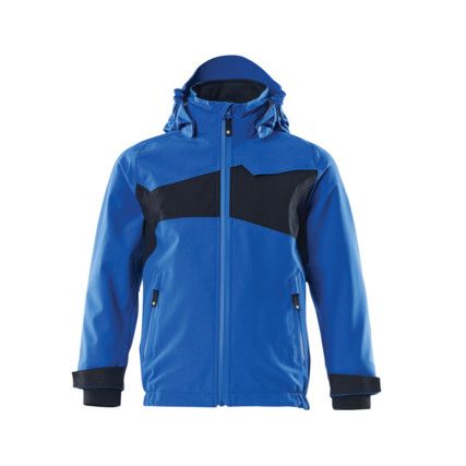 ACCELERATE OUTER SHELL JACKET FOR CHILDRENAZURE BLUE/DARK NAVY (164)