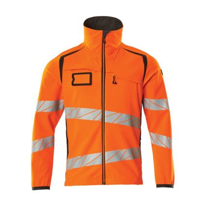 ACCELERATE SAFE SOFTSHELL JACKET HI-VISORANGE/DARK ANTHRACITE (S)