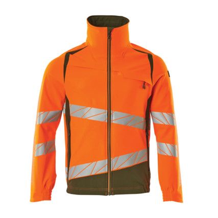 ACCELERATE SAFE JACKET HI-VIS ORANGE/MOSS GREEN(S)