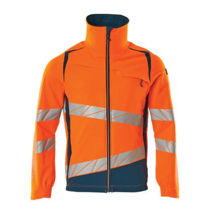 ACCELERATE SAFE JACKET HI-VIS ORANGE/DARKPETROLEUM (S)